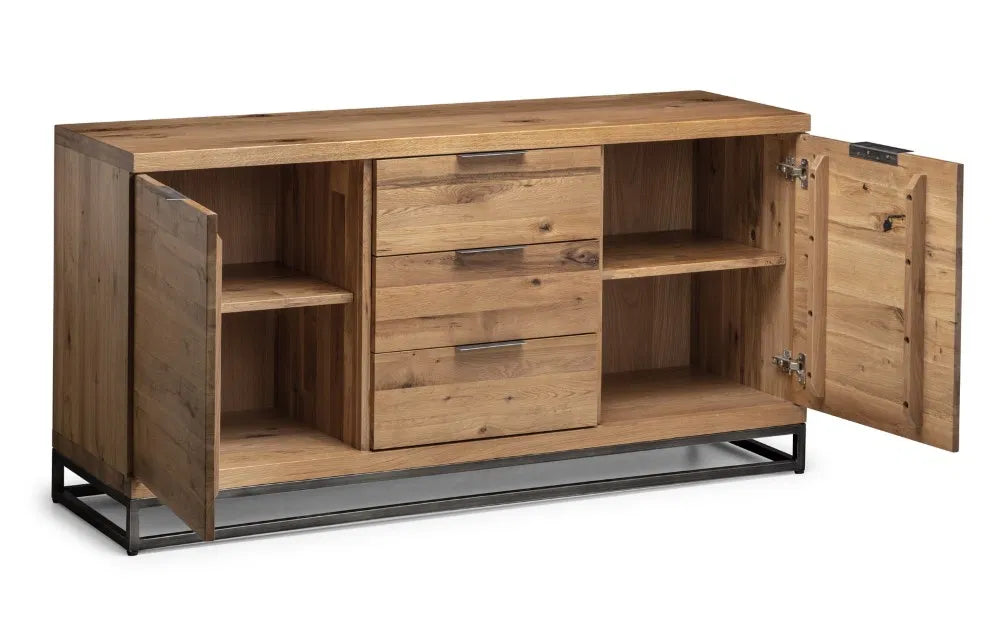 Alberta Natural Oak Wood Sideboard